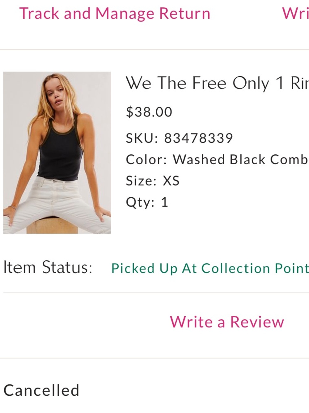 Free People 1 Ringer Tank